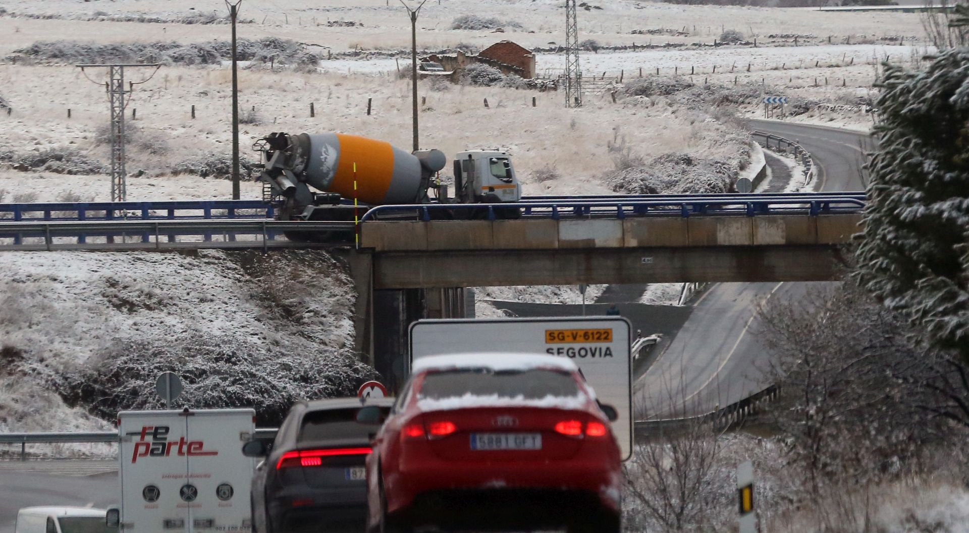 Fotografías de las primeras nieves en Segovia
