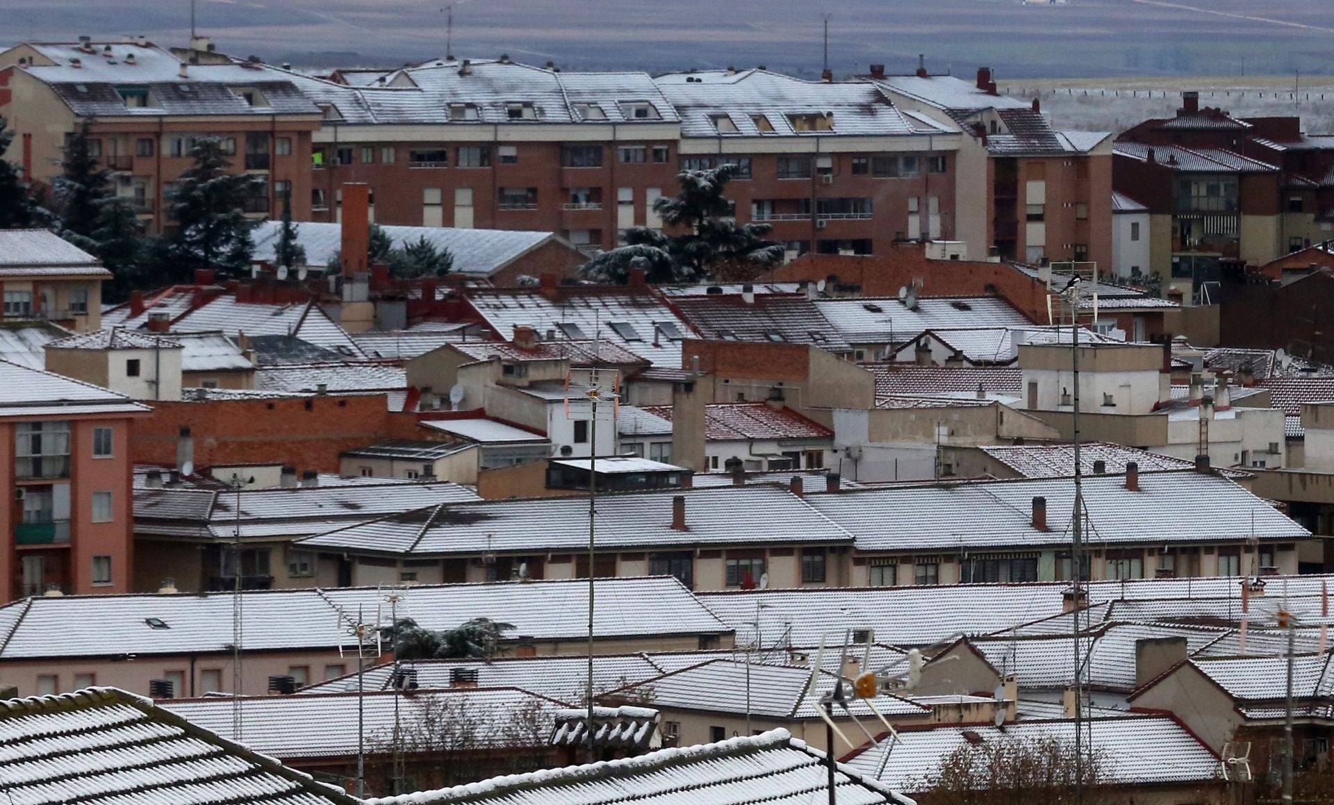 Fotografías de las primeras nieves en Segovia