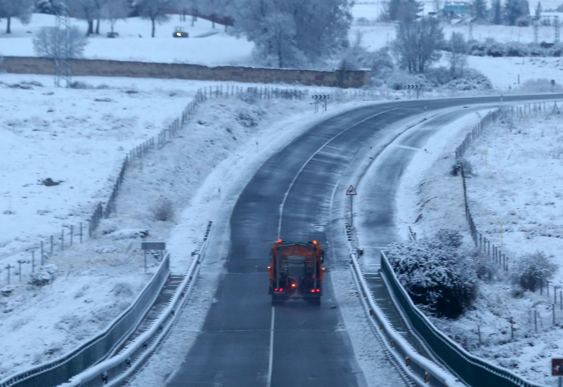 Fotografías de las primeras nieves en Segovia