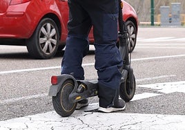 Imagen de archivo de un patinete eléctrico.
