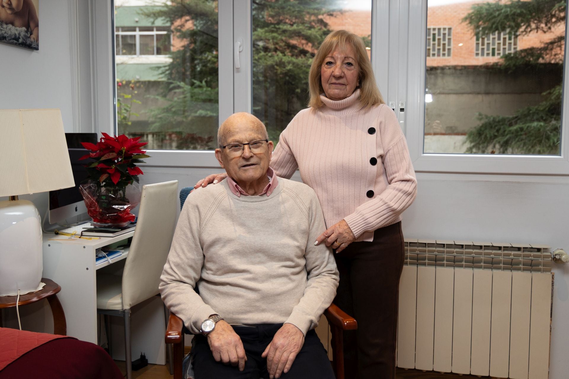 Ismael Ruiz, junto a su esposa, Carmen Martínez, que es la presidenta de Alcer (Asociación para la Lucha contra las Enfermedades de Riñón) en Valladolid.
