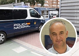 Comisaría de Policía Nacional. En detalle, imagen del detenido, jefe del grupo de Estupefacientes de la Policía Nacional de Valladolid.