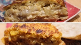 Tortilla de boletus y campera en el bar Onix.