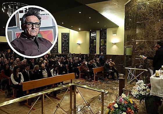 El tanatorio ovetense se llenó para dar el último adiós a José Luis Cienfuegos.