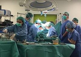 Intervención de un doble trasplante, de riñón e hígado, efectuado en Valladolid por equipos del Clínico y del Río Hortega.