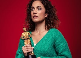 La actriz Toni Acosta, Premio AMGu de Honor en Guardo