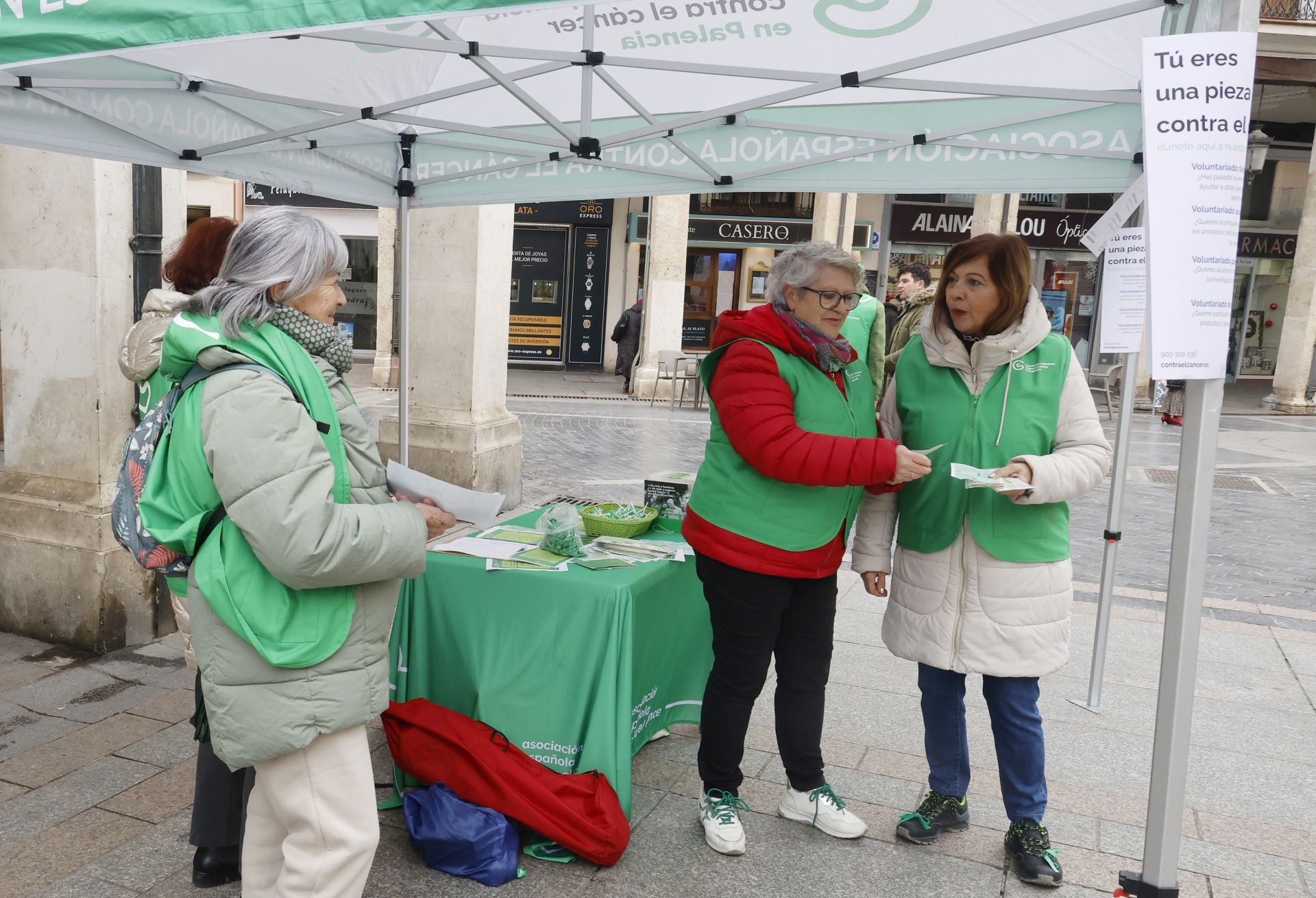 La Calle Mayor de Palencia se llena de zapatos