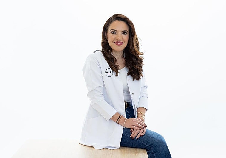 La influencer Anita Farma en su estudio de Valladolid.