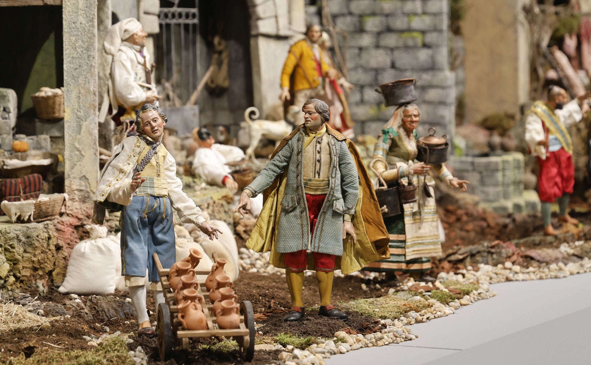 Así es el belén napolitano del siglo XVIII que se puede visitar en Palencia