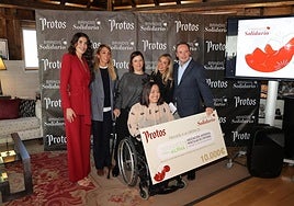 Un momento de la gala de entrega del X Brindis Solidario.