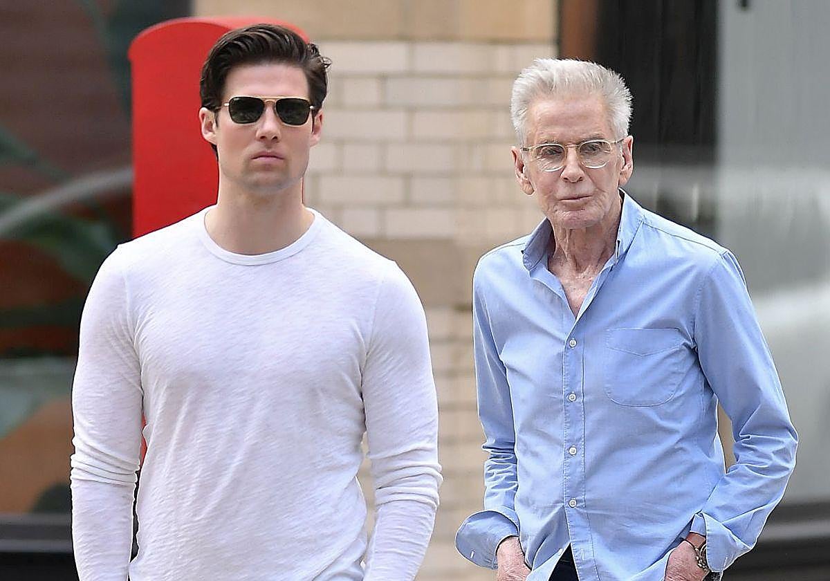 Calvin Klein, de 81 años, con su pareja, Kevin Baker, en una imagen de archivo.