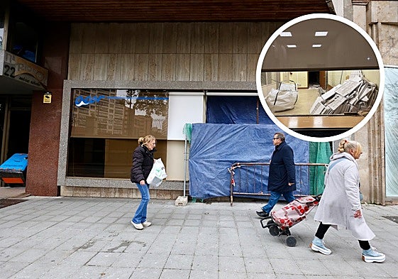 Los operarios están trabajando desde el acceso a las oficinas de Acor por la calle Doctrinos.