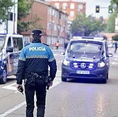 Imagen de archivo de agentes de la Policía Local y Nacional en Valladolid.