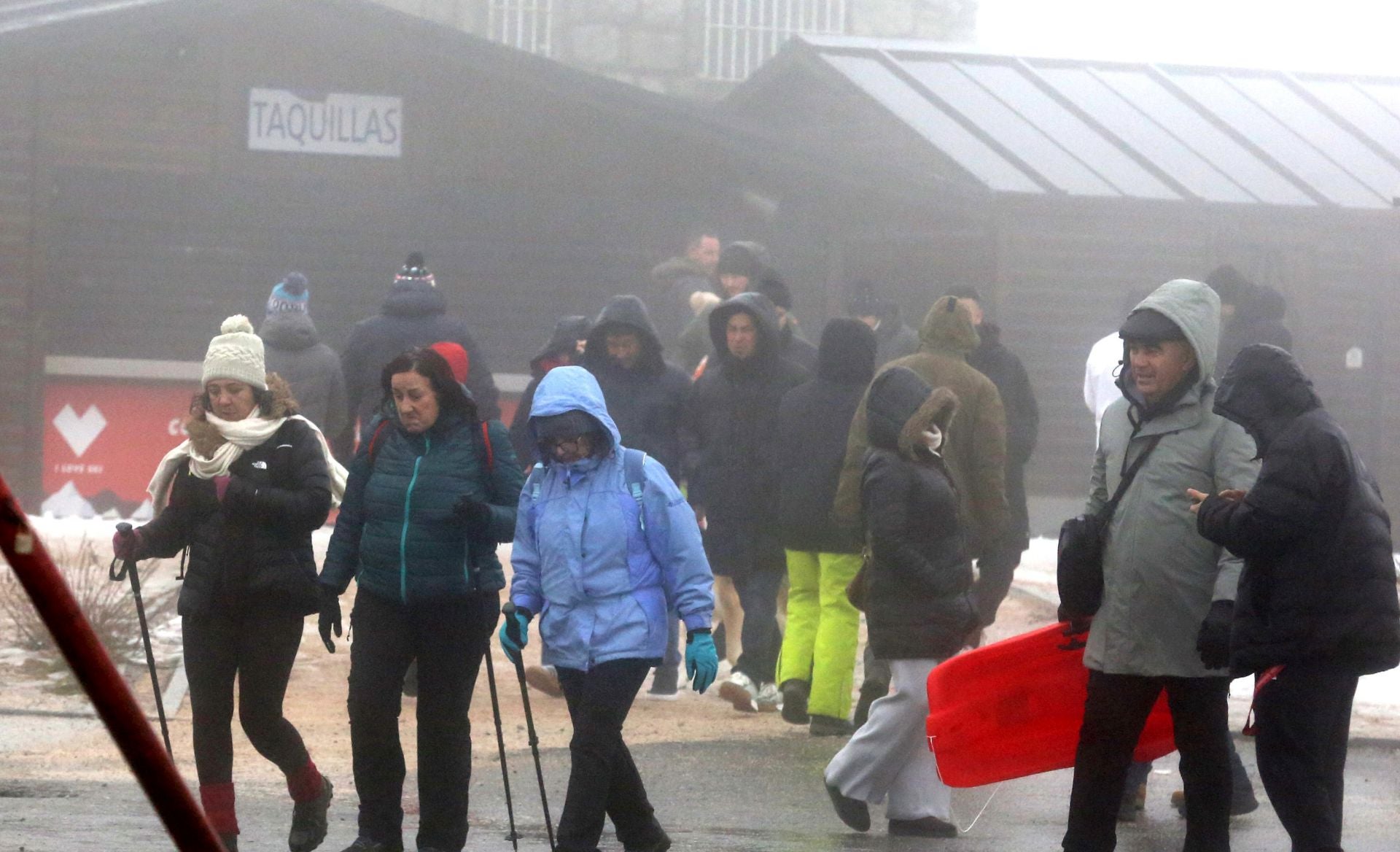 Fin de semana de nieve en Navacerrada sin cortes de tráfico