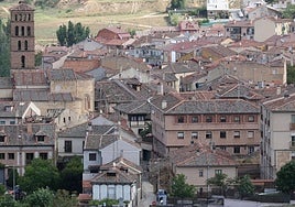 Vista de una parte del barrio de San Lorenzo, en Segovia.
