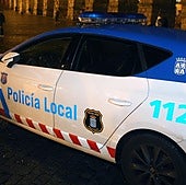 Patrulla de la Policía Local en Segovia.