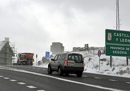 Circulación de automóviles en la provincia de Segovia.
