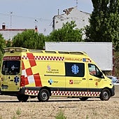 Imagen de archivo de una ambulancia en Valladolid.
