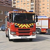 Imagen de archivo de un camión de bomberos de Valladolid.
