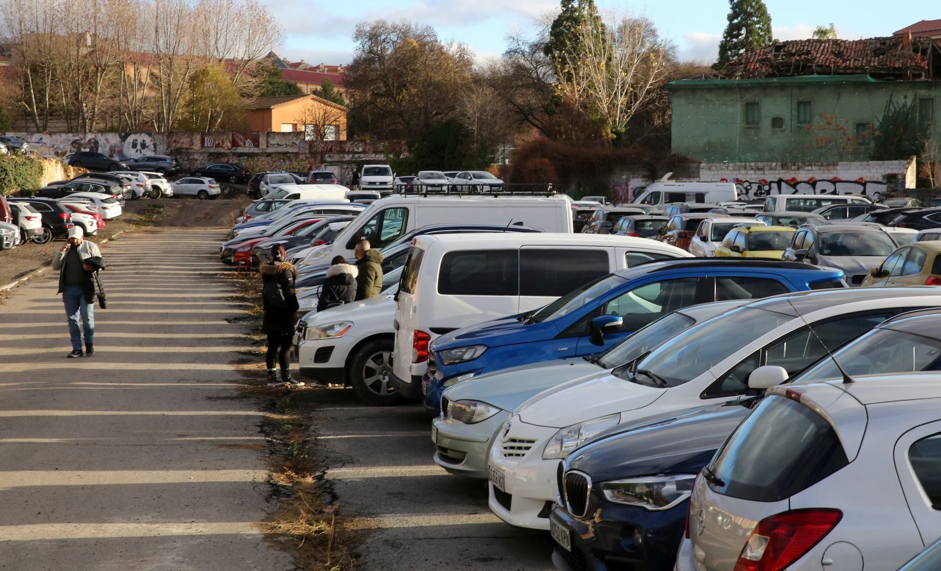 Fotos de los problemas en aparcamientos de Segovia