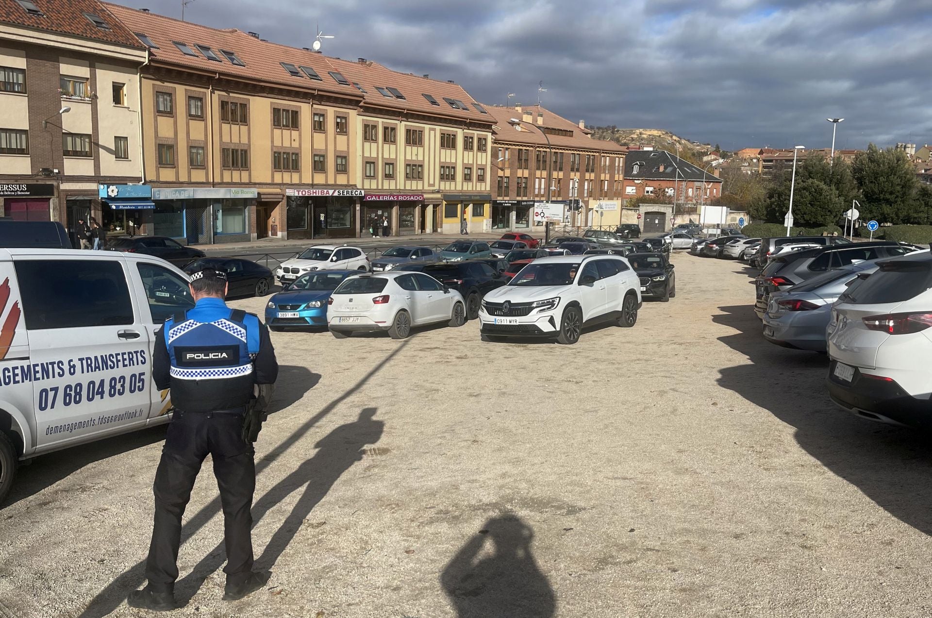 Fotos de los problemas en aparcamientos de Segovia