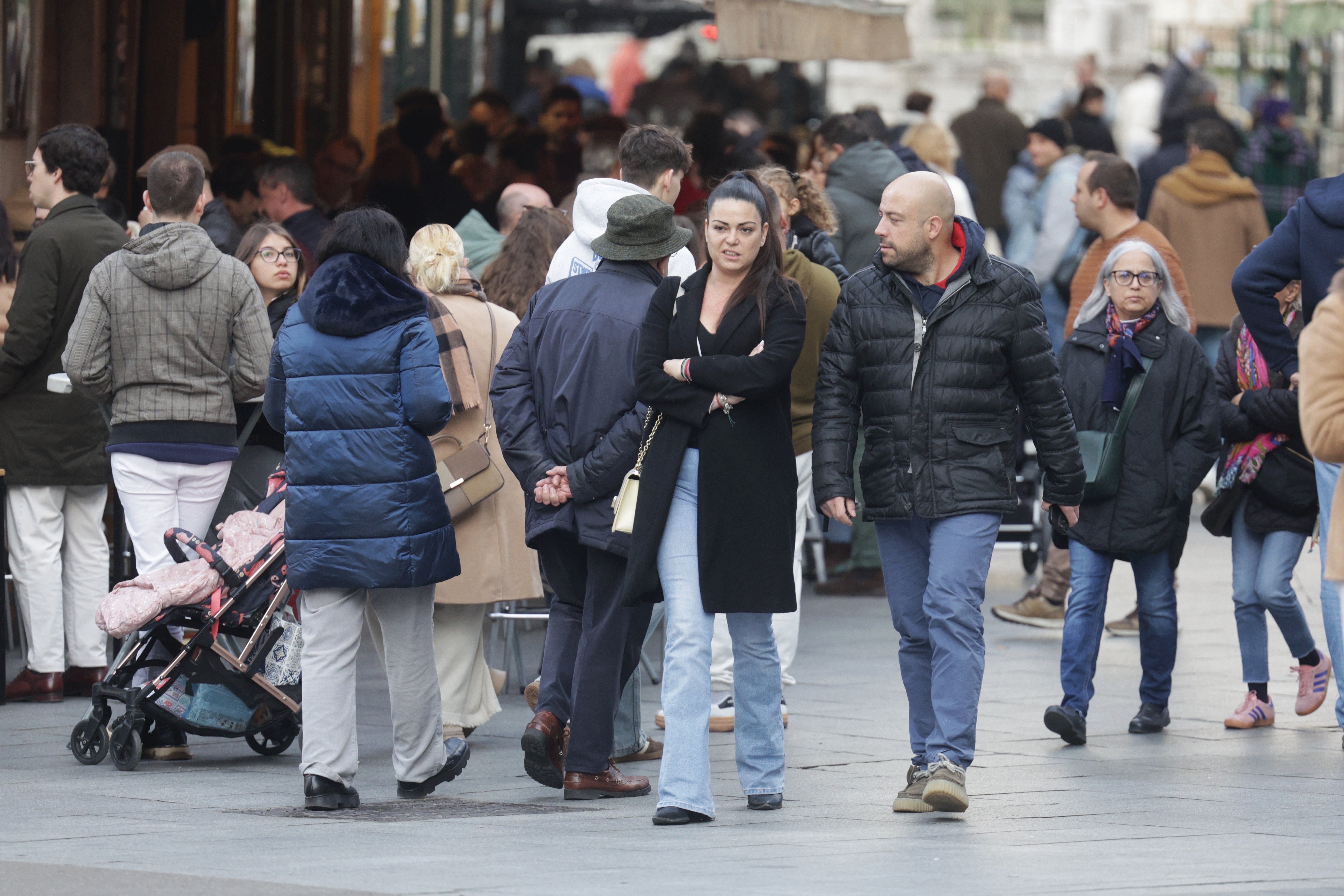 Las imágenes del mercado y el ambiente navideño en Valladolid