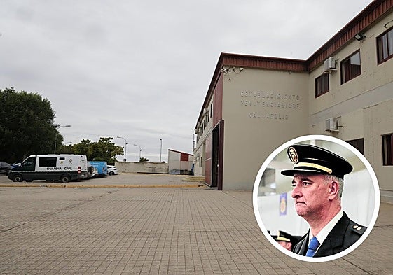 Imagen de archivo de la entrada al centro penitenciario de Valladolid. En detalle, Luis Fernández.