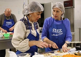 Participantes en un curso de cocina desarrollado el mes pasado en el Cetece.