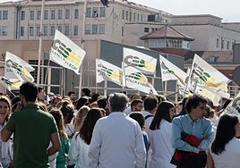 Huelga de médicos celebrada en octubre.