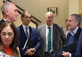 Reunión del Plan Territorial de Fomento con representantes del Ayuntamiento, la Junta, la Diputación y la Fes.
