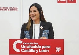 Nuria Rubio, candidata por León a las Cortes.