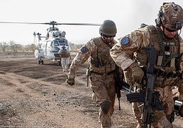 Soldados europeos durantge unas maniobras.