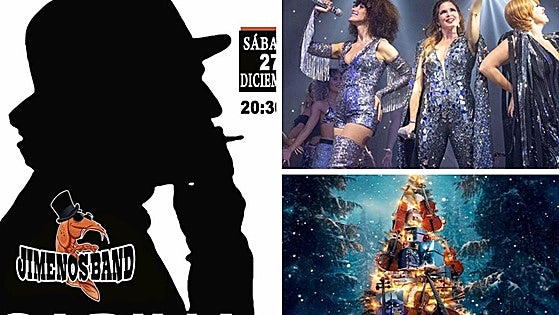 El musical de 'Mamma Mia', un tributo a Joaquín Sabina y las mejores bandas sonoras de la Navidad