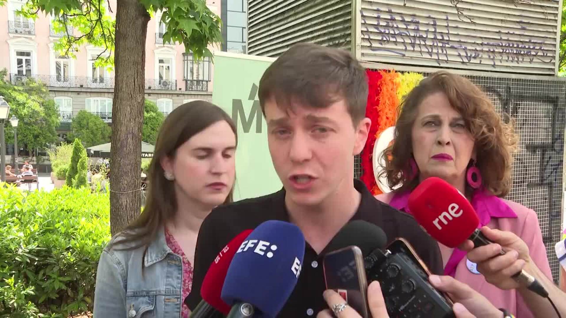 Más Madrid se manifiesta con motivo del Día Internacional contra la LGTBIfobia