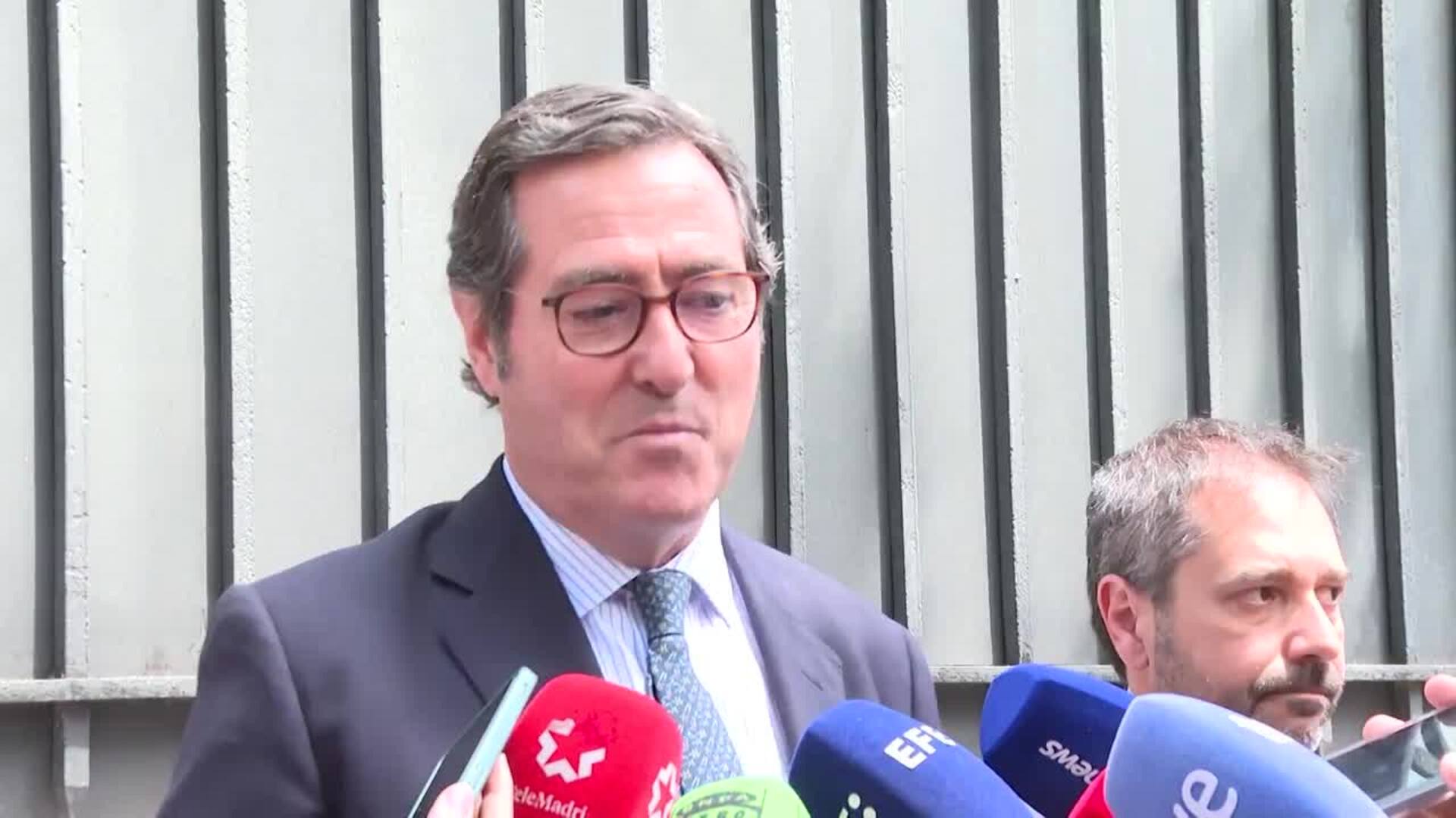 Garamendi llama a la unidad empresarial y pide ver con "normalidad" las elecciones de Cepyme