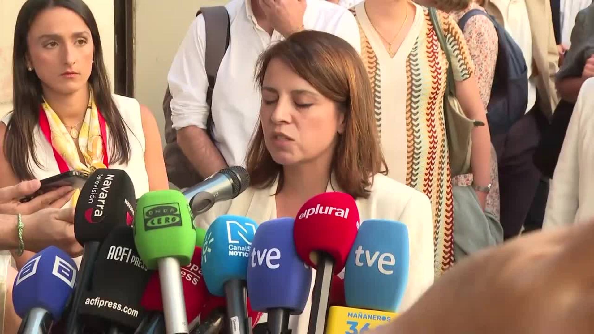 Adriana Lastra defiende la "honradez y honorabilidad" del PSOE