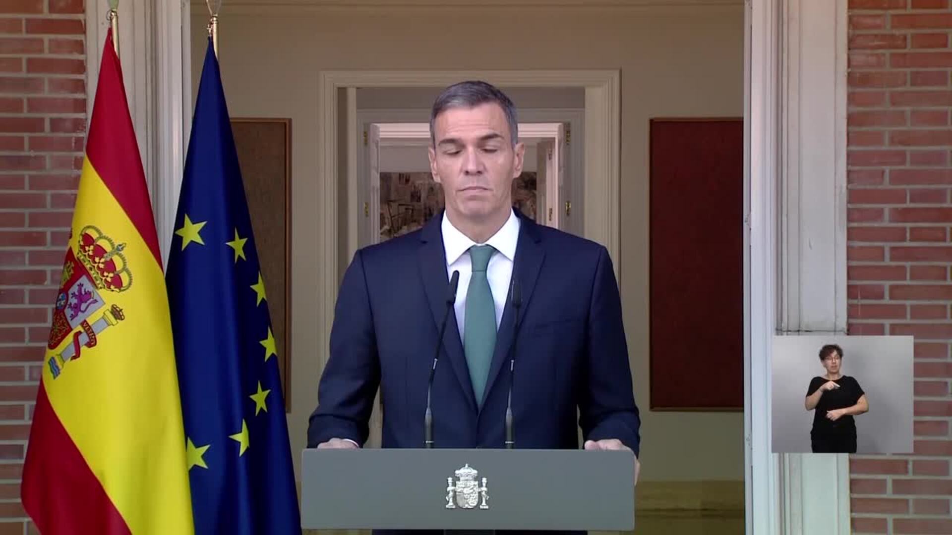 Sánchez anuncia el embargo de armas por ley a Israel
