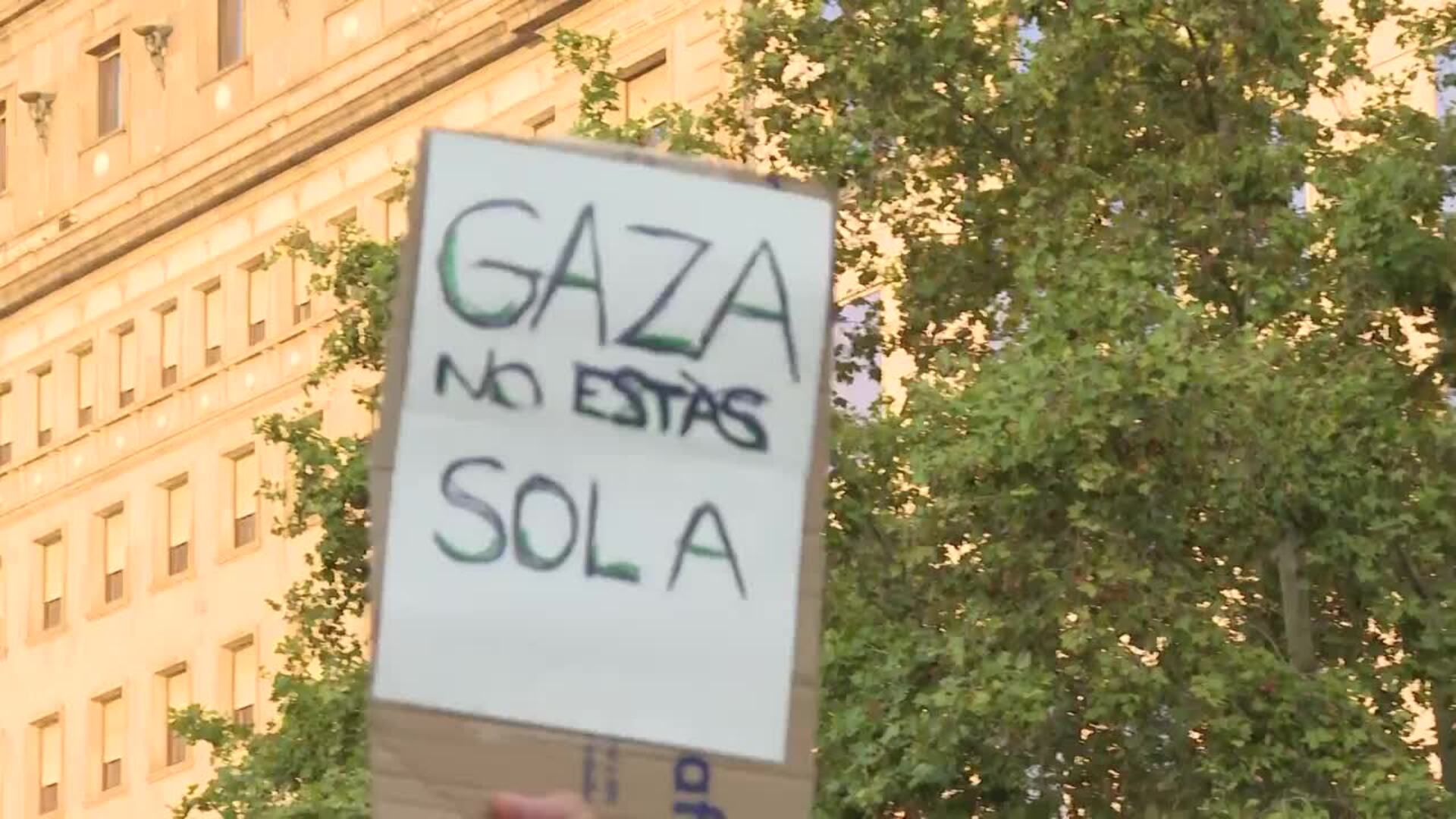 Unas 6.500 personas se manifiestan en Barcelona en apoyo a Palestina y a la Flotilla a Gaza