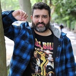 Diego Merayo en el Campo Grande de Valladolid.