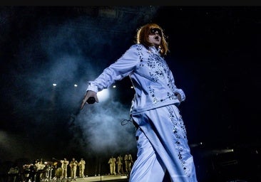 Rusowsky, durante su concierto en el Movistar Arena.