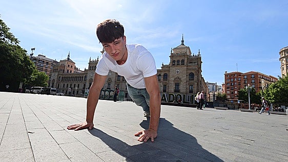 Hugo Vara, el influencer de los retos deportivos en Valladolid: «El consentimiento es primordial»