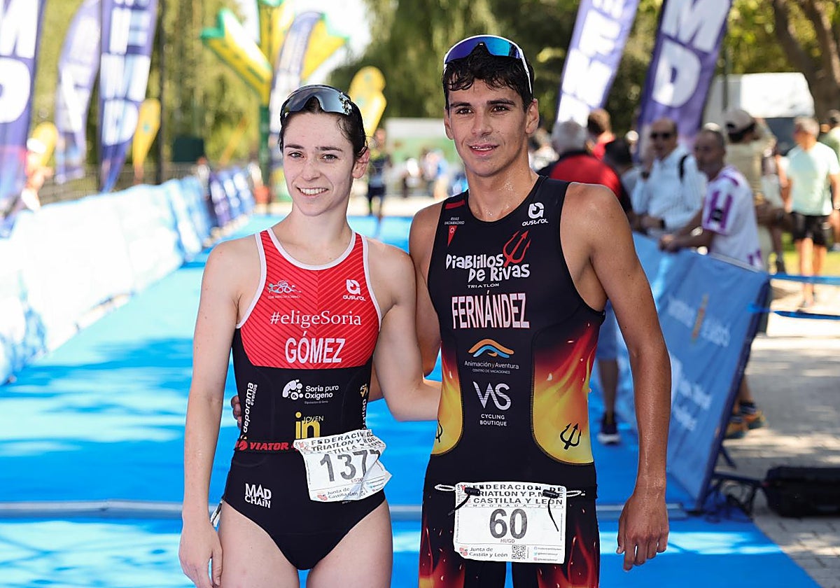 Esther Gómez y Hugo Fernández reinan en el 28º Triatlón Ciudad de Valladolid | El Norte de Castilla