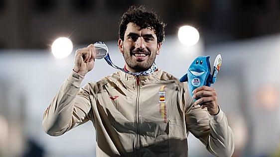 El vallisoletano Diego Casas, medalla de plata en la final de disco de los Juegos Mediterráneos