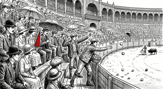 Prohibido abrir los paraguas en los toros y hacer corrillos al salir del teatro en Valladolid