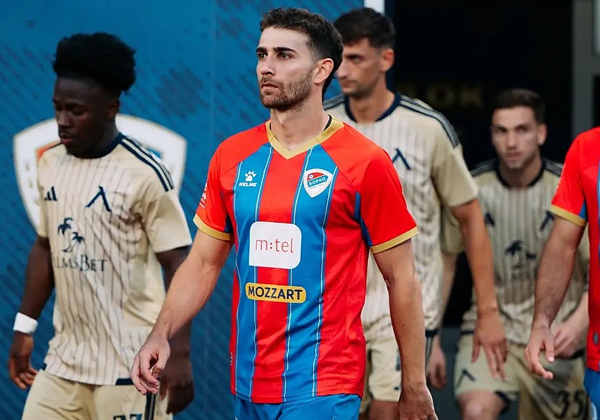 El futbolista palentino Abel Pascual debuta en la 'Champions'