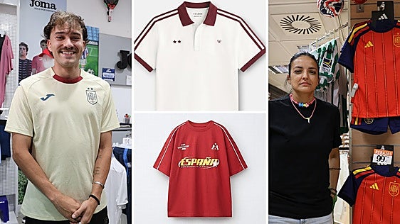 Las 'otras' camisetas de España (algunas con dos estrellas) que ya se pueden comprar en Valladolid