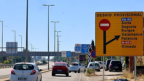 La primera jornada de cortes entre Laguna y Valladolid condiciona el tráfico y deja retenciones puntuales