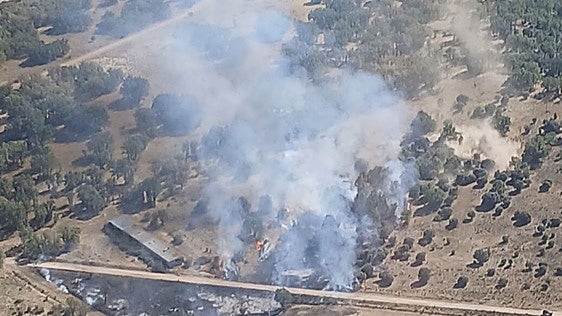 El incendio de Aldeanueva de la Serrezuela queda estabilizado en poco más de una hora