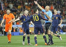 Howard Webb,árbitro de la final del Mundial, el mejor de 2010
