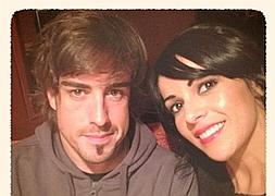 Alonso y su exmujer, Raquel del Rosario. / twitter.com